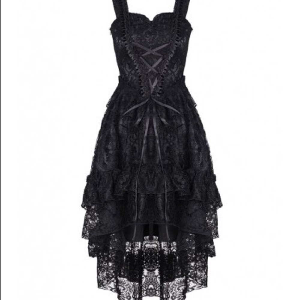 Dark and Love lace up corset style sleeveless gothic dress